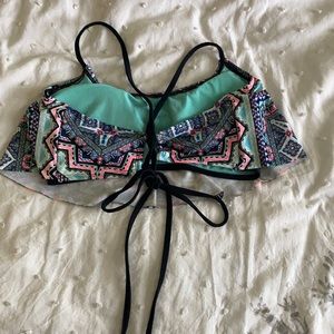 Cute bikini top. Very colorful zen tangle design.